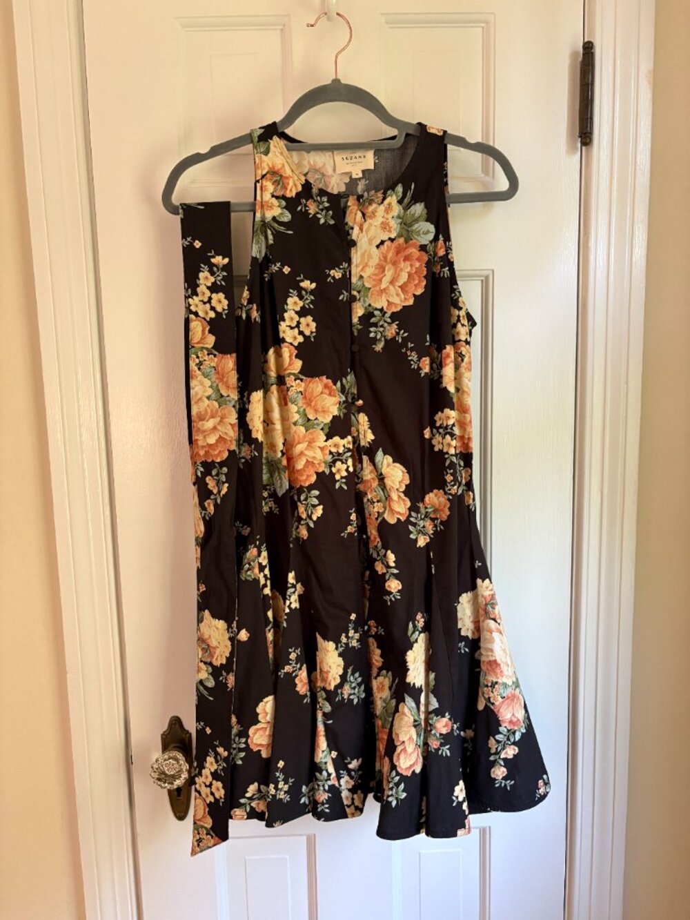 Sezane Solitta Dress Pila Print - Picture 4 of 7